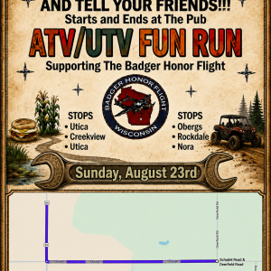 ATV/UTV Fun Run Benefit Ride - Sunday, August 23rd